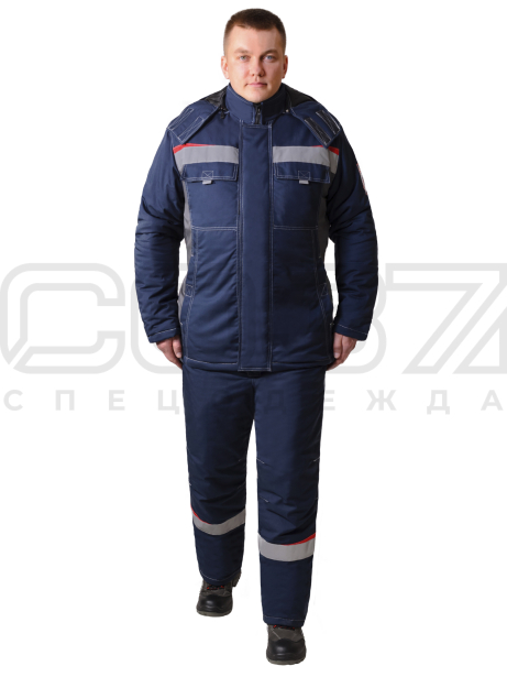 Костюм Ремак цв.т.синий серый-1